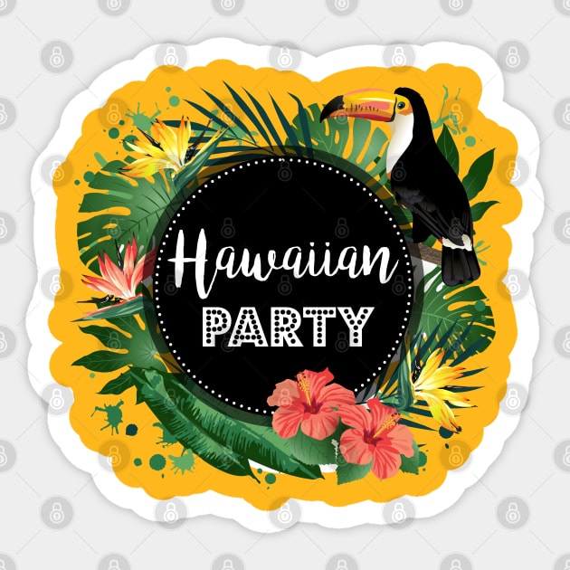 Hawaiian Party Sticker by TomCage